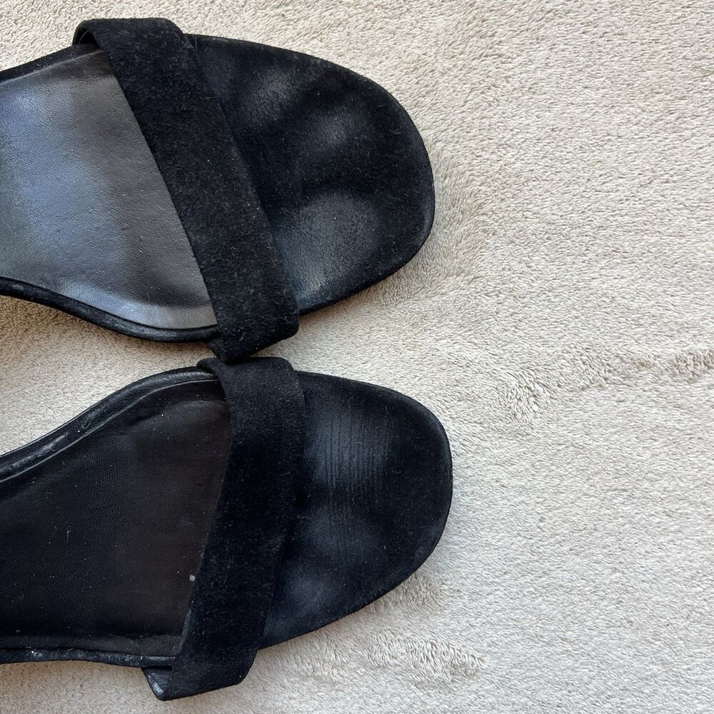Rag & Bone Black Suede Stiletto Heel Sandal Women EU 40 US 10 Silver Studs Party - Picture 10 of 16